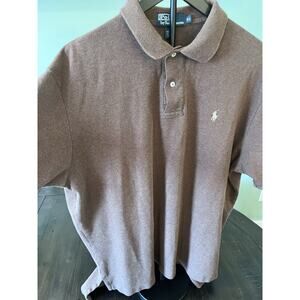 Polo Ralph Lauren Shirt Men’s Size XL Brown Pony Golf Short Sleeve Cotton